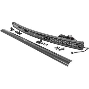 Rough Country 54" Black Series Curved Dual Row DRL CREE LED Light Bar - 72954BD