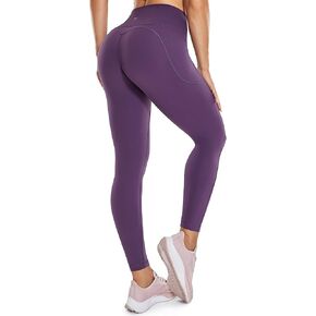 VANTONIA No Front Seam High Waisted Wokout Leggings for Women Yoga Pants with Pockets Buttery Soft Lounge Legging -25"