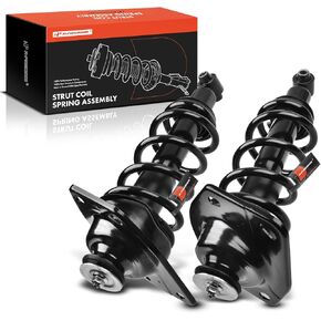 A-Premium Rear Pair (2) Complete Strut & Coil Spring Assembly Compatible with Chevrolet Camaro 2011 2012 2013 2014 2015, Driver and Passenger Side
