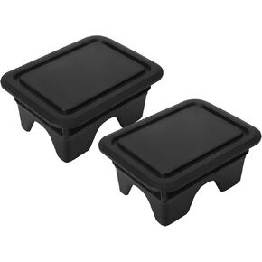 2PCS Bed Rail Caps Stake Pocket Covers Truck Rear Bed Rail Stake Compatible with D0dge Ram 1500 2019-2025