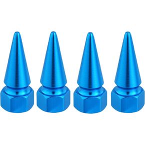 Abfer Air Tire Valve Caps Stem Cover Car Decorative Accessories Unique Shape Fit Vehicle Bike SUV Trucks Bicycle Motorcycles,Pale Blue