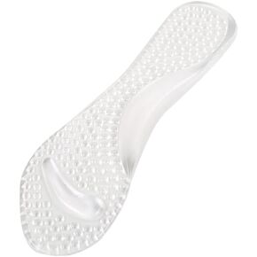 Silicone High Heel Cushion Inserts Gel Sandal Insoles High Arch Support Pads Shoe Pump Cushions Ball of Foot Inserts for Women Men Clear