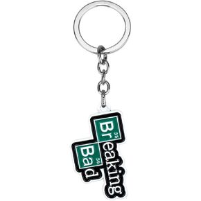 Pinstant Breaking Bad TV Show Title Logo Better Call Saul Keychain KeyRing Key Chain Ring