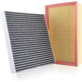 Engine Air Filter and Cabin Air Filter Replacement Compatible with Volkswagen Jetta 2019-2024 L4 2.0L Tiguan 2018-2021 L4 2.0L, Replace 16546-6LA0A, 27277-6CA0A