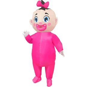 96Inch Giant Inflatable Baby Costume, Blow Up Baby Costumes for Adults Costume Gender Reveal Boy and Girl