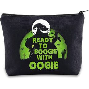 BWWKTOP Funny Oogie Cosmetic Makeup Bag Oogie Fans Inspired Gifts Ready To Boogie With Oogie Zipper Pouch Bag (TO BOOGIE BG)