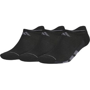 adidas Men's All Day Training No Show Socks Engineered for Sport Performance with Targeted Cushioning for Running (3-Pair)