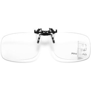 Multifocal Reading Glasses Clip On and Flip Up Blue Light Blocking Progressive Multifocal Reader for Unisex