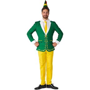 SUITMEISTER Men's Costume - Elf Christmas Halloween Outfit Set - Green - Yellow