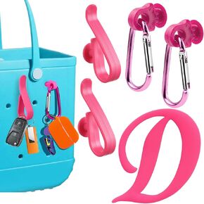 Letter Charms for Bogg Bag, Key Holder for Bogg Bag, Alphabet Lettering Accessories Letter Handbag Beach Tote Bag