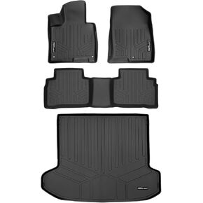 SMARTLINER All Weather Custom Fit Black 2 Row Floor Mats & Cargo Liner Set Compatible with 2023-2025 Kia Sportage (Only Fits Non-Hybrid Models. Only fits with Subwoofer in Cargo Area)