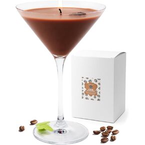 Mosthink Espresso Martini Scented Candle for Home, 100% Natural Soy Wax Coffee Candles Gift for Women Man Bar Scented, 12.7oz Aromatherapy Candles Birthday Housewarming Spa Relaxation