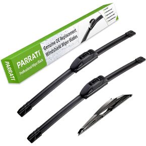 PARRATI® High Performance Premium All-Season Automotive Windshield Wipers with Rear Wiper Blades Replacement for 2016-2022 Honda Pilot,Easy to Install 26"+24"+14''(Set of 3)