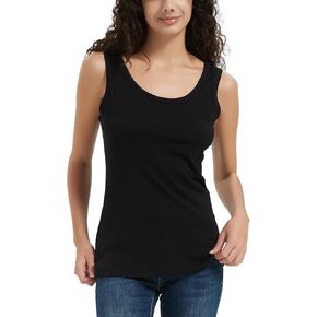 100% Merino Wool Tank Top for Women, Scoop Neck, Active Lightweight Breathable Undershirt, No-Odor Base Layer