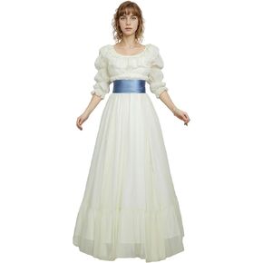 miccostumes Women's Regency Dress Empire Waist Dress Medieval Renaissance Costume Victorian Rococo Dress