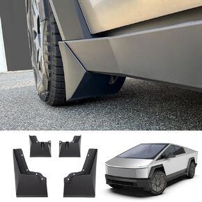 Mud Flaps Compatible with 2023 2024+ Tesla Cybertruck Splash Guards Fender No Drilling ABS Mud Guards Protection for 2023 Cybertruck Accessories 4pcs