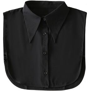 NIDMIDO Chiffon Detachable Fake Collar,Half Shirt Blouse Dickey Collar Faux False Collar Elegant for Women Girls