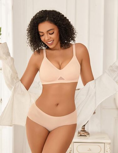 Avidlove Women's Seamless Bras Wireless Bra with Soft Support Full Coverage Tshirt Bra for Women with Padded Everyday Bra in Kuwait