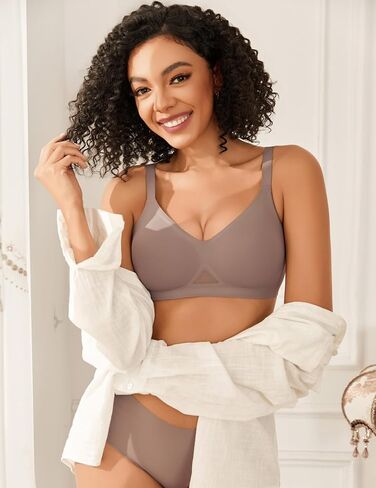 Avidlove Women's Seamless Bras Wireless Bra with Soft Support Full Coverage Tshirt Bra for Women with Padded Everyday Bra in Kuwait