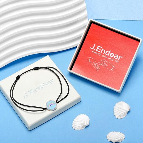 خلخال J.Endéar Luck String Rope للنساء، خلخال من الفضة الإسترلينية 925 مقاوم للماء، سوار الكاحل الصيفي للشاطئ للفتيات قابل للتعديل، خلخال أصلي in Kuwait