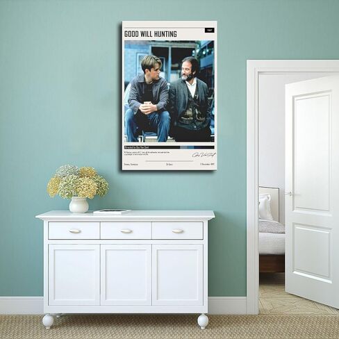 QUNAN Movie Poster Good Will Hunting Canvas Poster Unframe:12x18inch(30x45cm) in Saudi Arabia