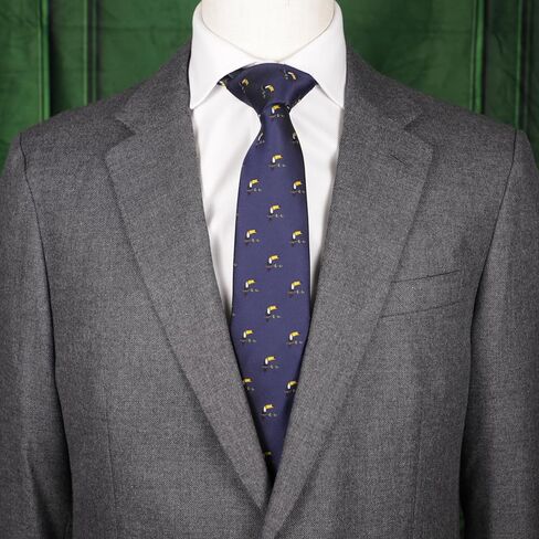 Dragon Pattern Necktie With Box Green Fly Dragon Tie in Saudi Arabia