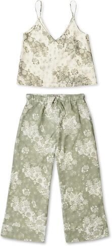 Desmond & Dempsey Cami & Wide Leg Pajama Set, S-XL in Saudi Arabia
