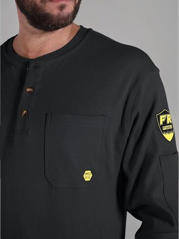 PTAHDUS FR Shirts for Men, 5.5oz CAT2/HRC2 Flame Resistant Shirts Long Sleeve, 100% Cotton FR Clothing for Men in Kuwait