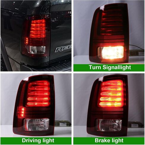LED Tail Lights Compatible With 2013-2018 Dodge Ram 1500 2500 3500 Driver and Passenger Side Taillights Replace 68093081AB, 68093081AC, CH2800202 in Saudi Arabia