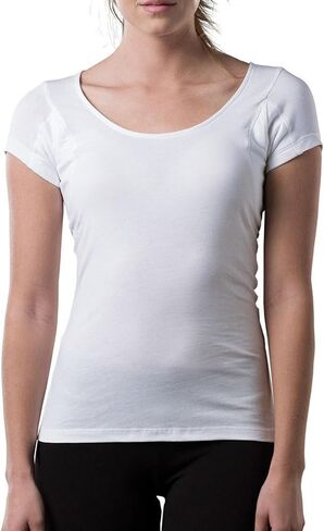 Women's Sweatproof Undershirt | Cotton Scoop Neck | Original Fit | with Sweat Pads in Kuwait