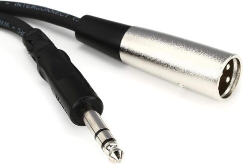 كابل توصيل متوازن من Hosa STX-110M 1/4 بوصة TRS إلى XLR3M، 10 أقدام in Saudi Arabia