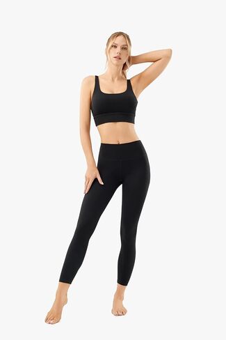 Women Yoga Leggings High Waist Tummy Control Yoga Pants Second Skin for Fitness Athletic Running Workout Suits in Saudi Arabia