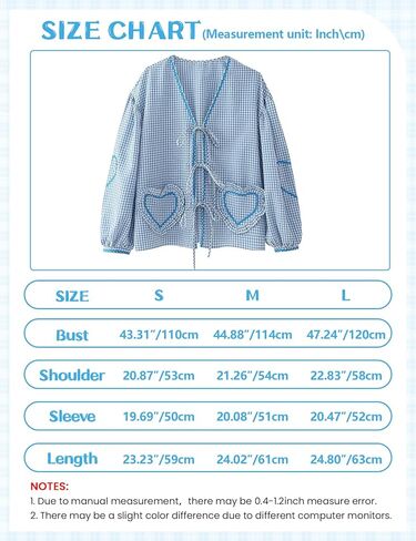 Gihuo المرأة Y2k التعادل الجبهة بيبي دول بلايز نفخة كم طويل منقوشة الخامس الرقبة بلوزة اللون كتلة قمصان لطيف مع جيوب in Kuwait