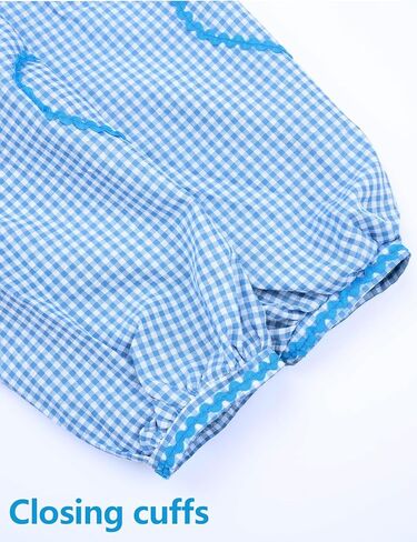 Gihuo المرأة Y2k التعادل الجبهة بيبي دول بلايز نفخة كم طويل منقوشة الخامس الرقبة بلوزة اللون كتلة قمصان لطيف مع جيوب in Kuwait