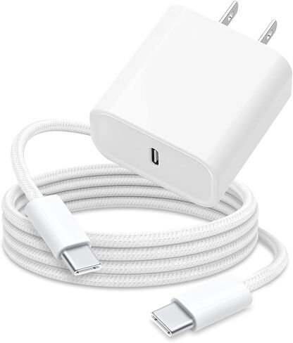6FT 20W USB TYPE C Fast Charger for iPhone 16/iPhone 15, iPad Pro 13/12.9/11 inch, iPad Air 13/11 5/4th Generation,iPad 10th Tablet A2696 USB C Charger Charging Cord Macbook USB C to USB C Woven Cable in Saudi Arabia