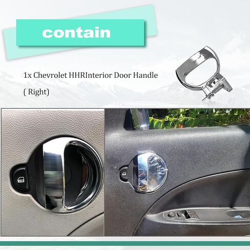 Interior Door Handle Front or Rear Left Driver Side Door Handle Compatible with 2006 2007 2008 2009 2010 2011 Chevy HHR, Replaces# 88529 19299614 in Kuwait