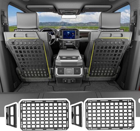 Seat Back Molle Panel Compatible with 2015-2024 Ford F-150 Seat Back Organizers Molle Tactical Truck Organizer Replacement for 2015-2024 Ford F150 Accessories(2PCS) in Kuwait