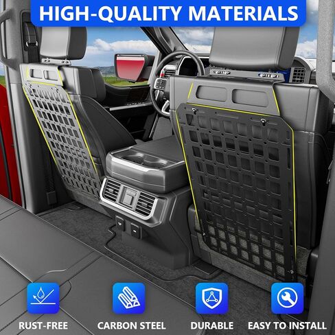 Seat Back Molle Panel Compatible with 2015-2024 Ford F-150 Seat Back Organizers Molle Tactical Truck Organizer Replacement for 2015-2024 Ford F150 Accessories(2PCS) in Kuwait