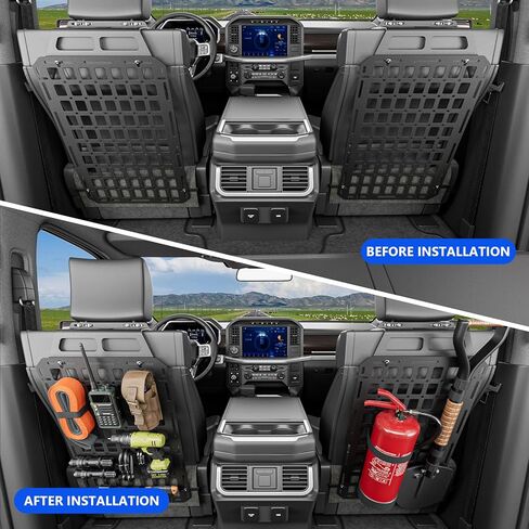 Seat Back Molle Panel Compatible with 2015-2024 Ford F-150 Seat Back Organizers Molle Tactical Truck Organizer Replacement for 2015-2024 Ford F150 Accessories(2PCS) in Kuwait