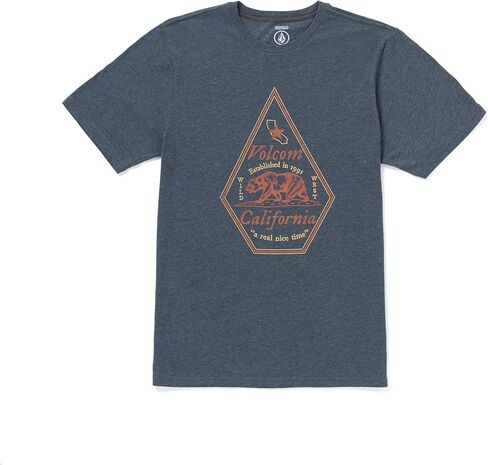 Volcom Men's Calinice Time California State Short Sleeve Heather Tee in Saudi Arabia