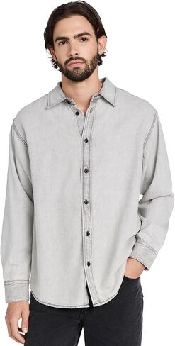 rag & bone Men's Denim Matthew Shirt in Saudi Arabia