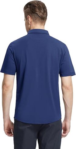 Men's Long and Short Sleeve Button Down Shirt Lightweight Plain Fitted Shirt Mercerized Cotton Blend Comfort Shirt in Saudi Arabia
