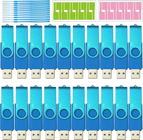 USB Thumb Drive 4GB USB 2.0 Flash Drive 1 Pack Pendrive Swivel USB Memory Sticks with Lanyard Zip Drive USB Jump Drive 4GB USB Drive for Storage and Backup, Blue in Saudi Arabia