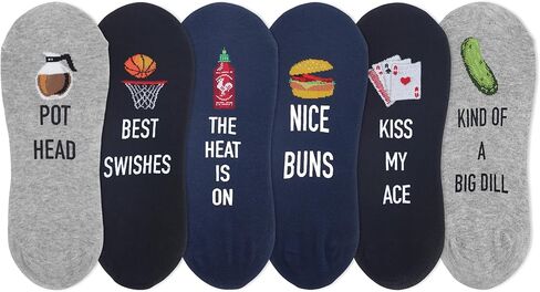 جوارب Hot Sox الرجالية المرحة - عبوات مكونة من 6 و8 أزواج - هدايا مبتكرة رائعة ومضحكة in Saudi Arabia