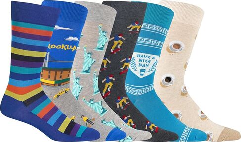جوارب Hot Sox الرجالية المرحة - عبوات مكونة من 6 و8 أزواج - هدايا مبتكرة رائعة ومضحكة in Saudi Arabia