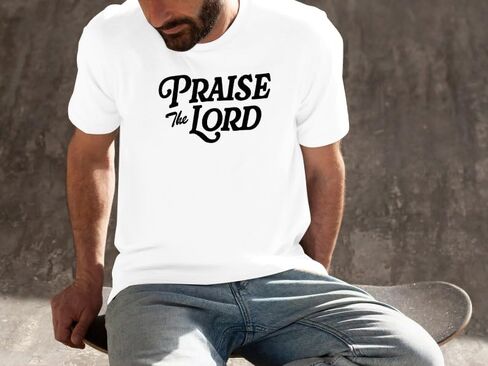 Christian Shirts for Men : Let Every Breath Praise The Lord Shirts Bible Verse Tshirt Faith Jesus Unisex Tops in Saudi Arabia