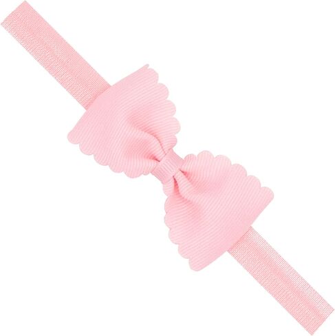 Wee Ones Baby Girl's Extra Small Grosgrain Bow On Matching Elastic Band, 6-24 Months, Red in Saudi Arabia