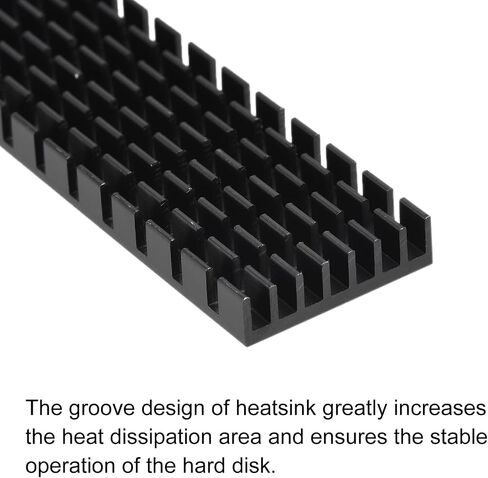 MECCANIXITY M.2 2280 nvme SSD Heatsink Cooler with Thermal Pad Alloy Aluminum Cooling Sink for PC, 70x22x6mm, Gold in Saudi Arabia