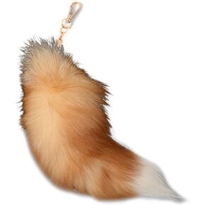 LIANXUE Animal Tail Key-Ring Tails Chain Keychain Personalized Animal Keyring Gift Long Charm Keychain for Women Girl