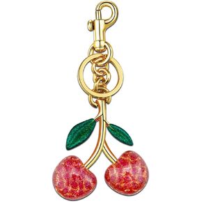 Aisity Cherry Bag Charms Purse Charms For Handbags Cherry Keychain Accessories Gifts For Women Purse Cherms For Handbags